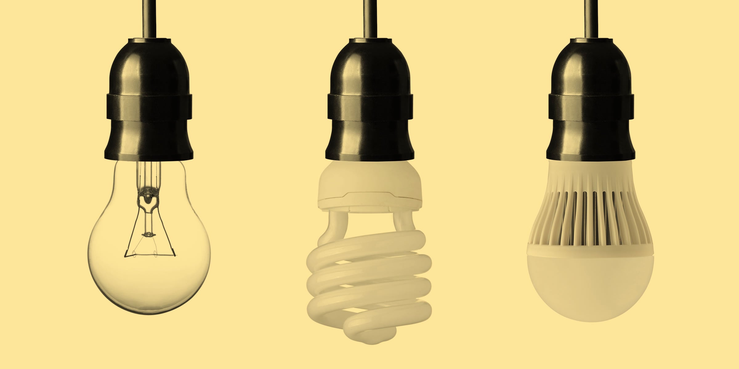 Light Bulb Types: LED vs. CFL vs. Incandescent